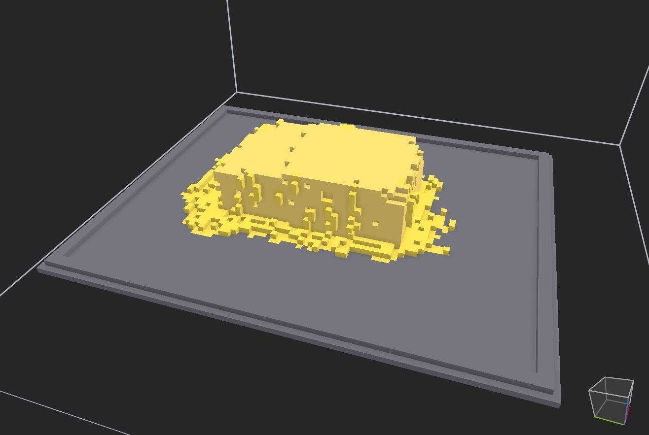 melted butter on a tray Low-poly 3D model_16