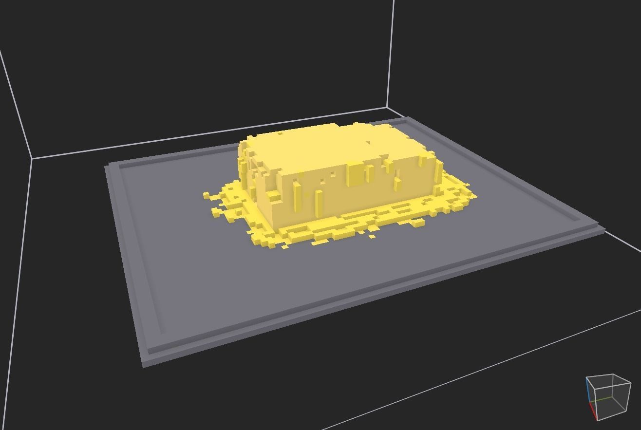 melted butter on a tray Low-poly 3D model_18