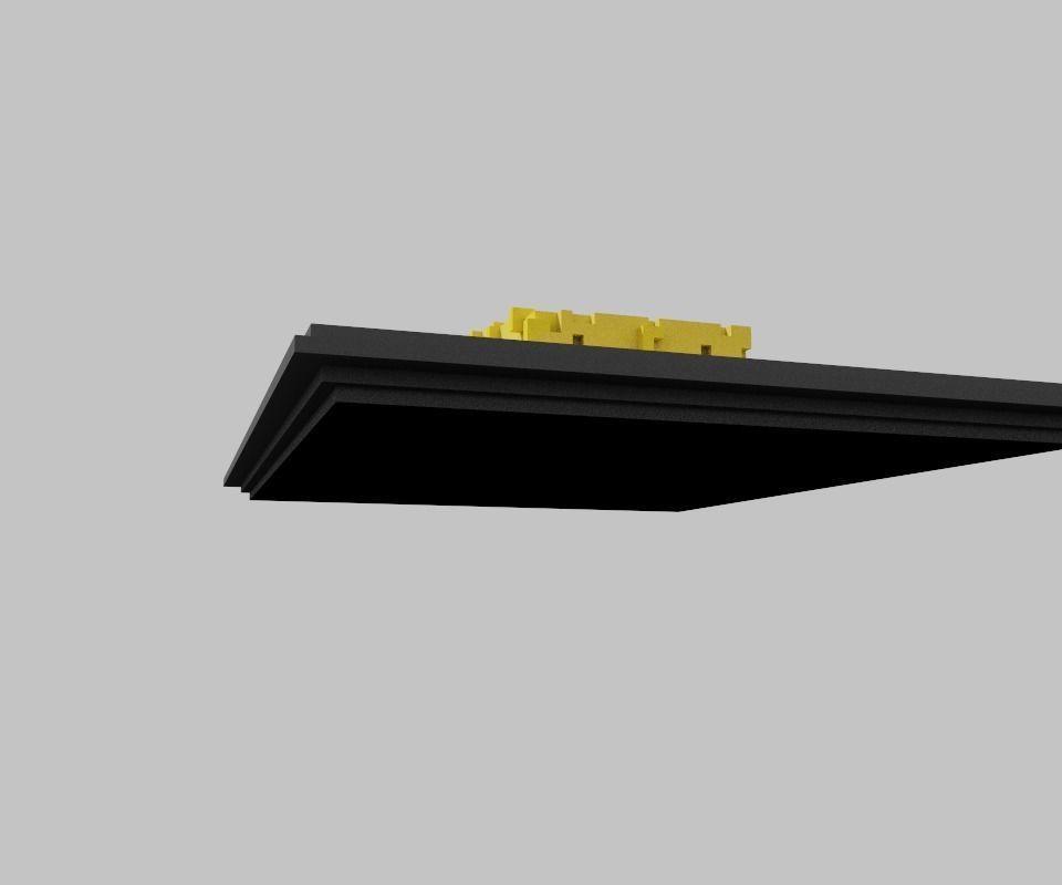 melted butter on a tray Low-poly 3D model_22