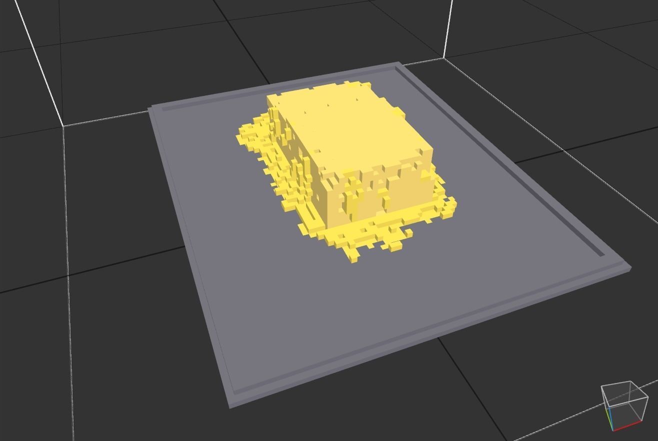 melted butter on a tray Low-poly 3D model_11