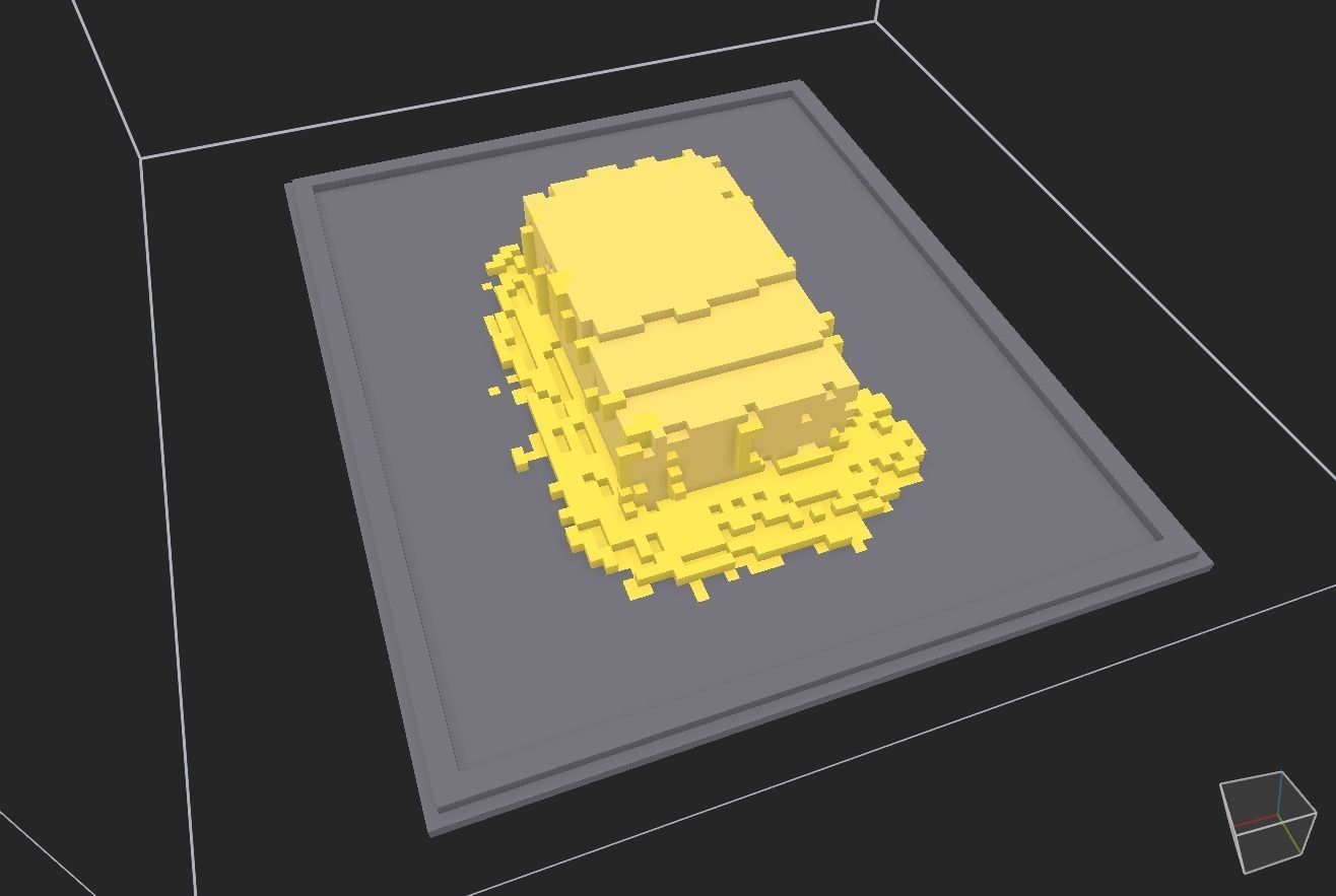 melted butter on a tray Low-poly 3D model_14