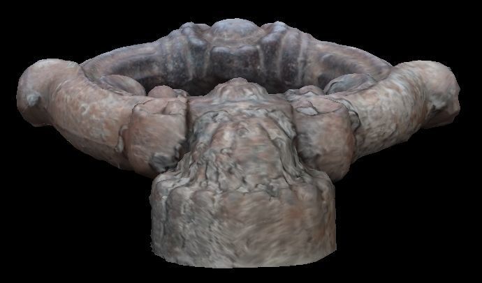 maniglia di un vecchio portone 3D model_3