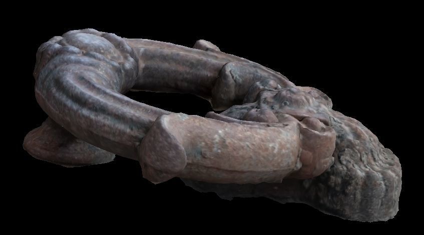 maniglia di un vecchio portone 3D model_5