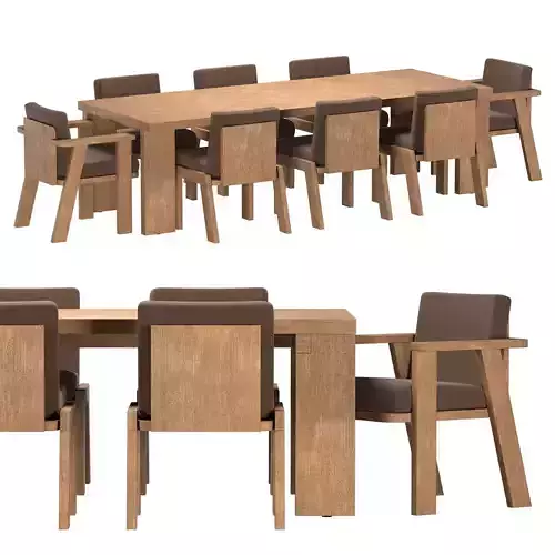 TAVIRA DINING SET Table Chair Armchair