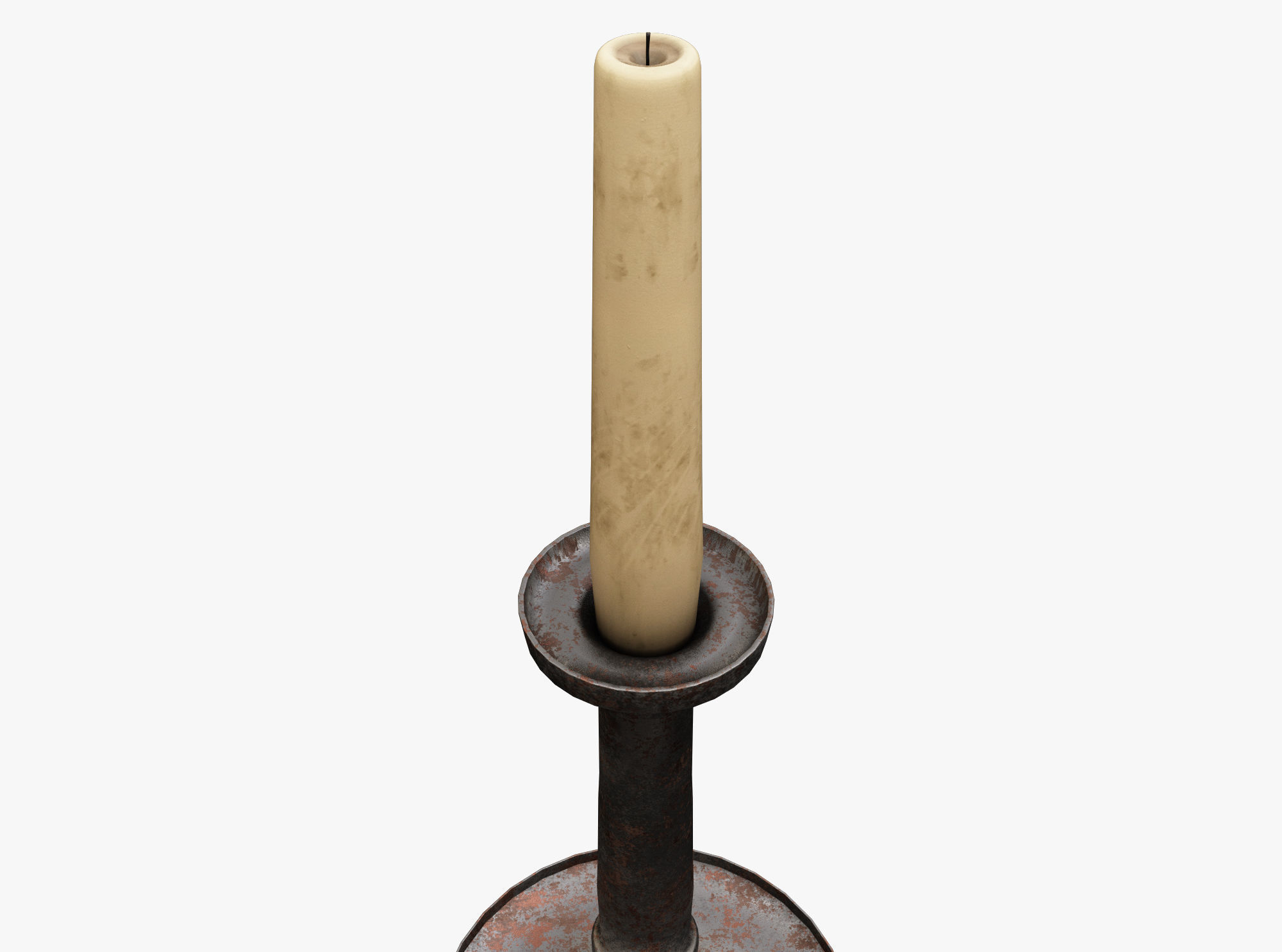 Candle Holder Low-poly 3D model_2