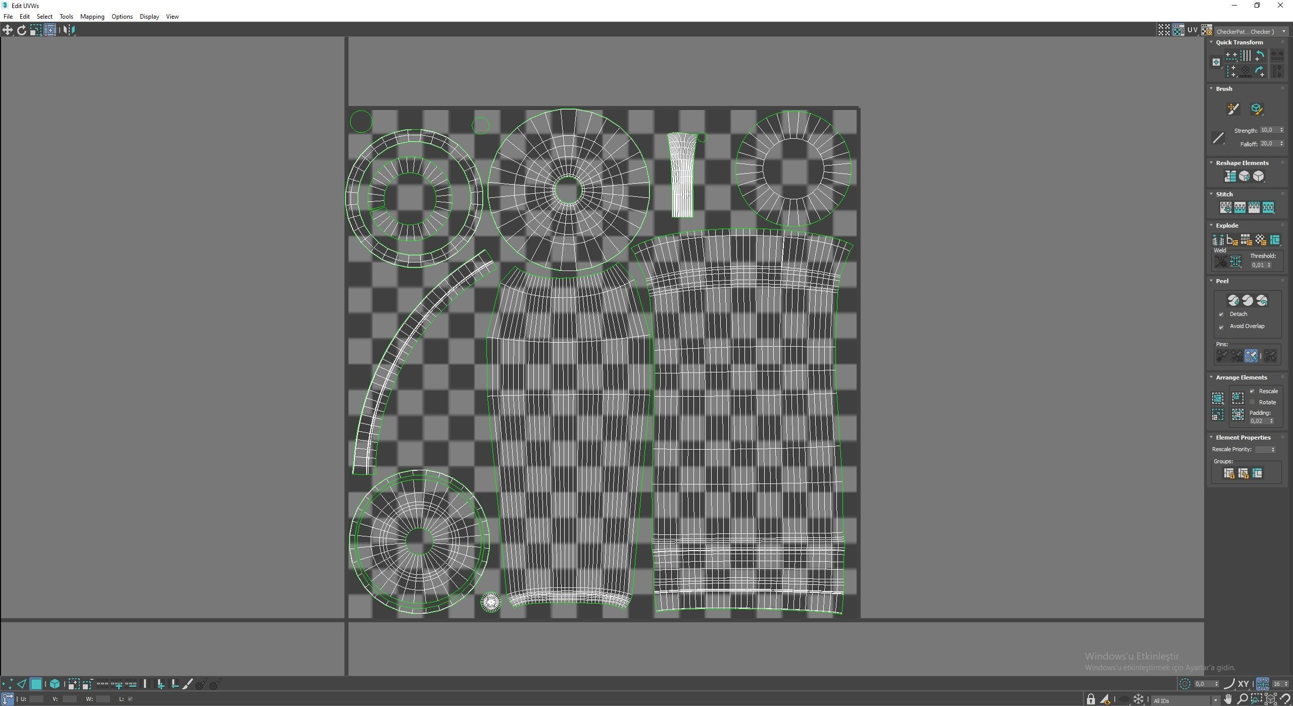 Candle Holder Low-poly 3D model_6