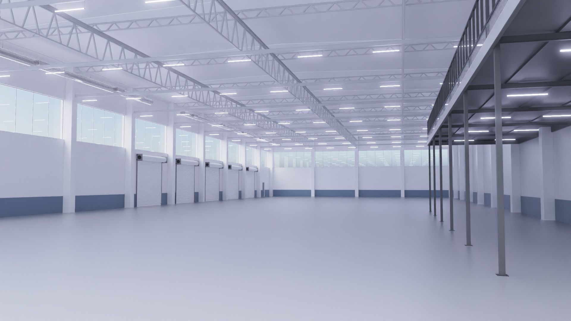 Warehouse Interior 2 3D model_1