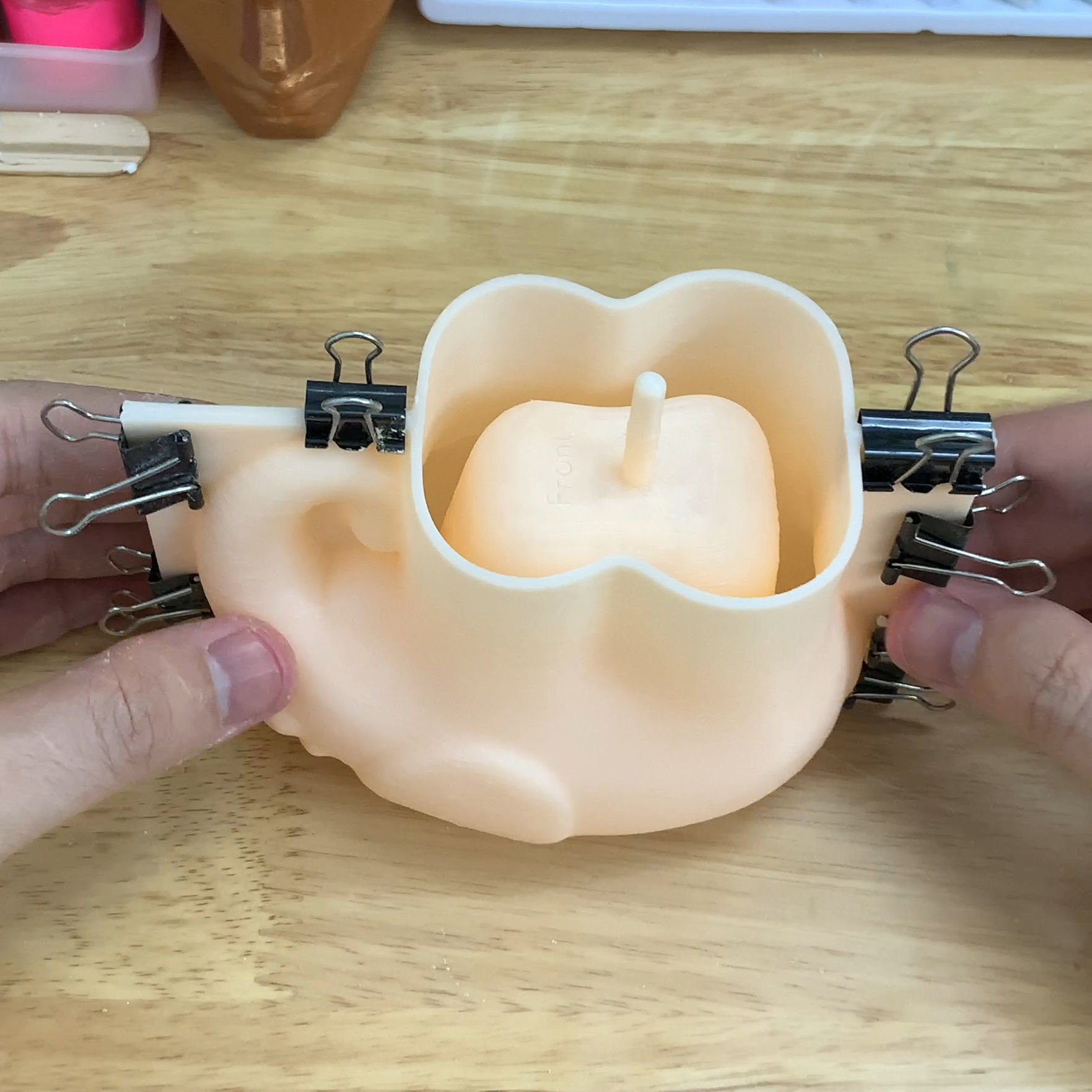 Elephant Shaped Flower Pot mold 3D print model_2