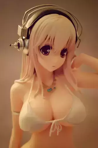 SuperSonico  bikini sexy girl for 3D printing model 3D print model