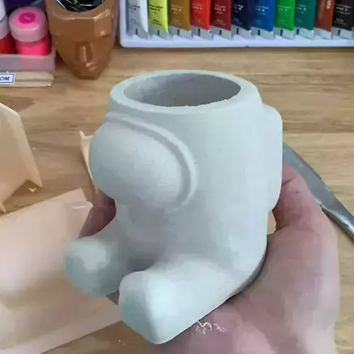 Among Us pot mold - 3D print mold 3D print model