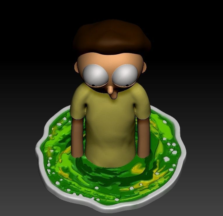 Morty and Rick 3D print model_3
