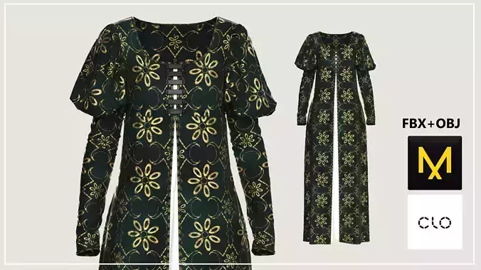 Dress Marvelous Designer 3D model