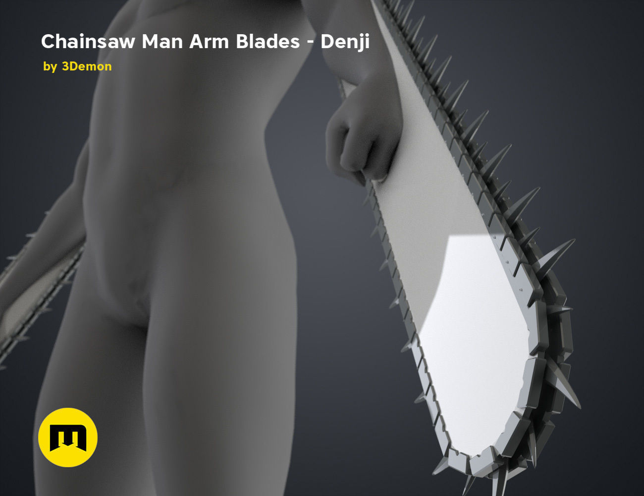 Chainsaw Man Arm Blades - Denji 3D print model_34