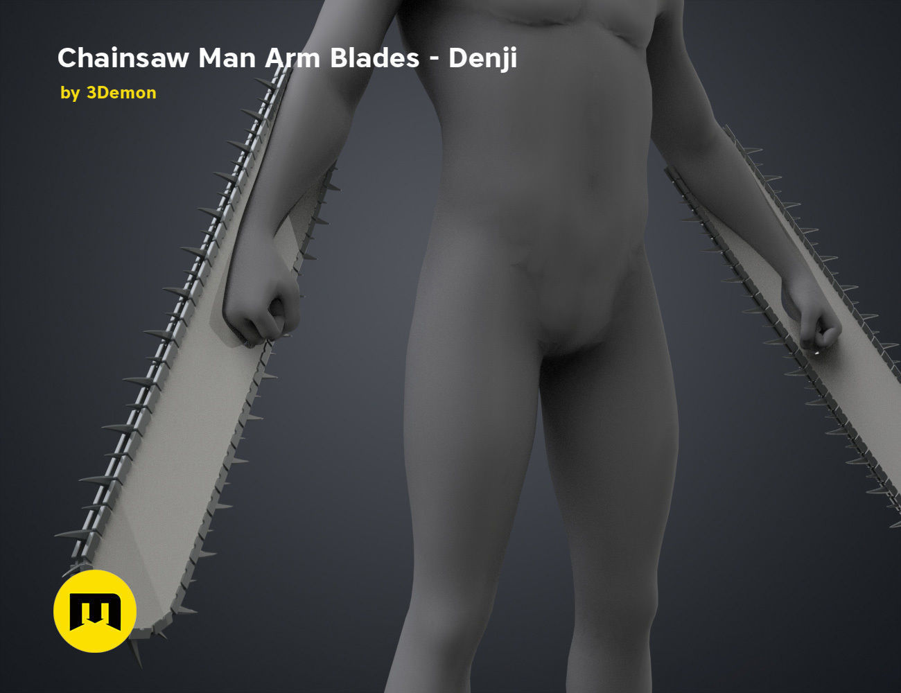 Chainsaw Man Arm Blades - Denji 3D print model_3
