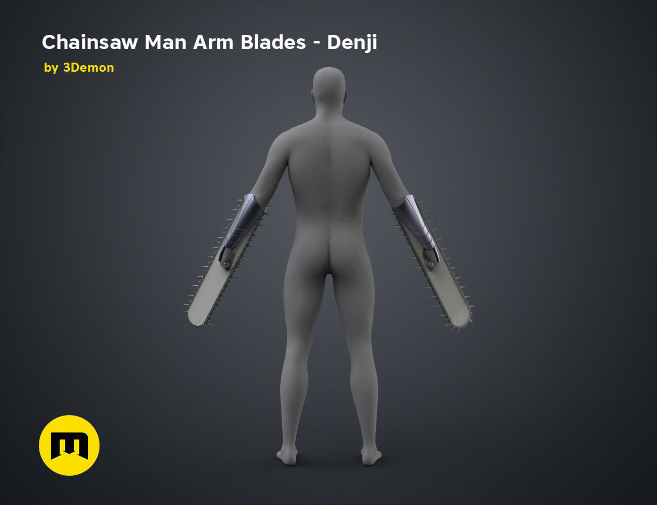 Chainsaw Man Arm Blades - Denji 3D print model_25