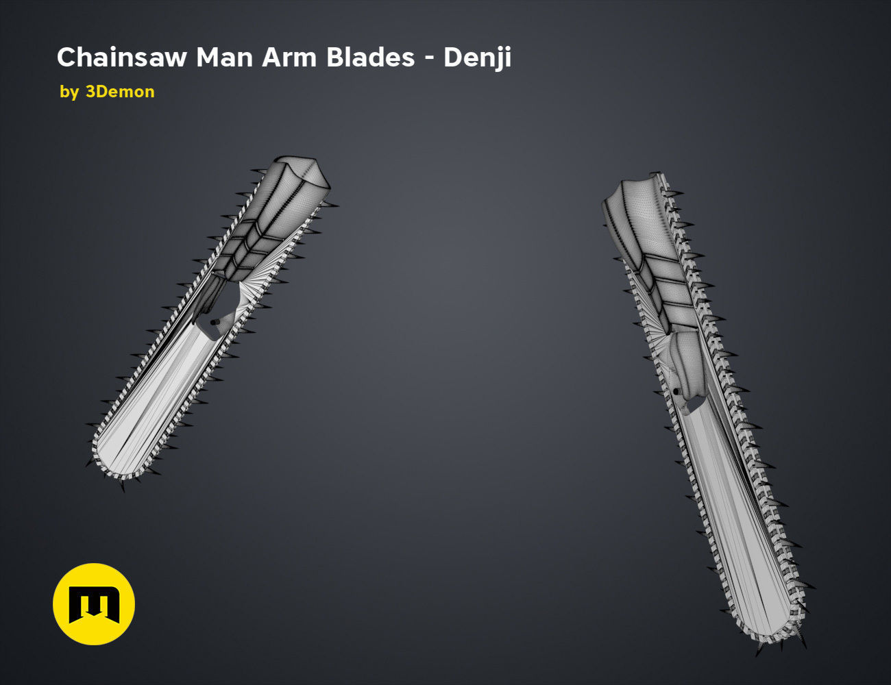 Chainsaw Man Arm Blades - Denji 3D print model_10