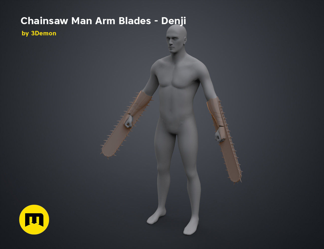 Chainsaw Man Arm Blades - Denji 3D print model_7