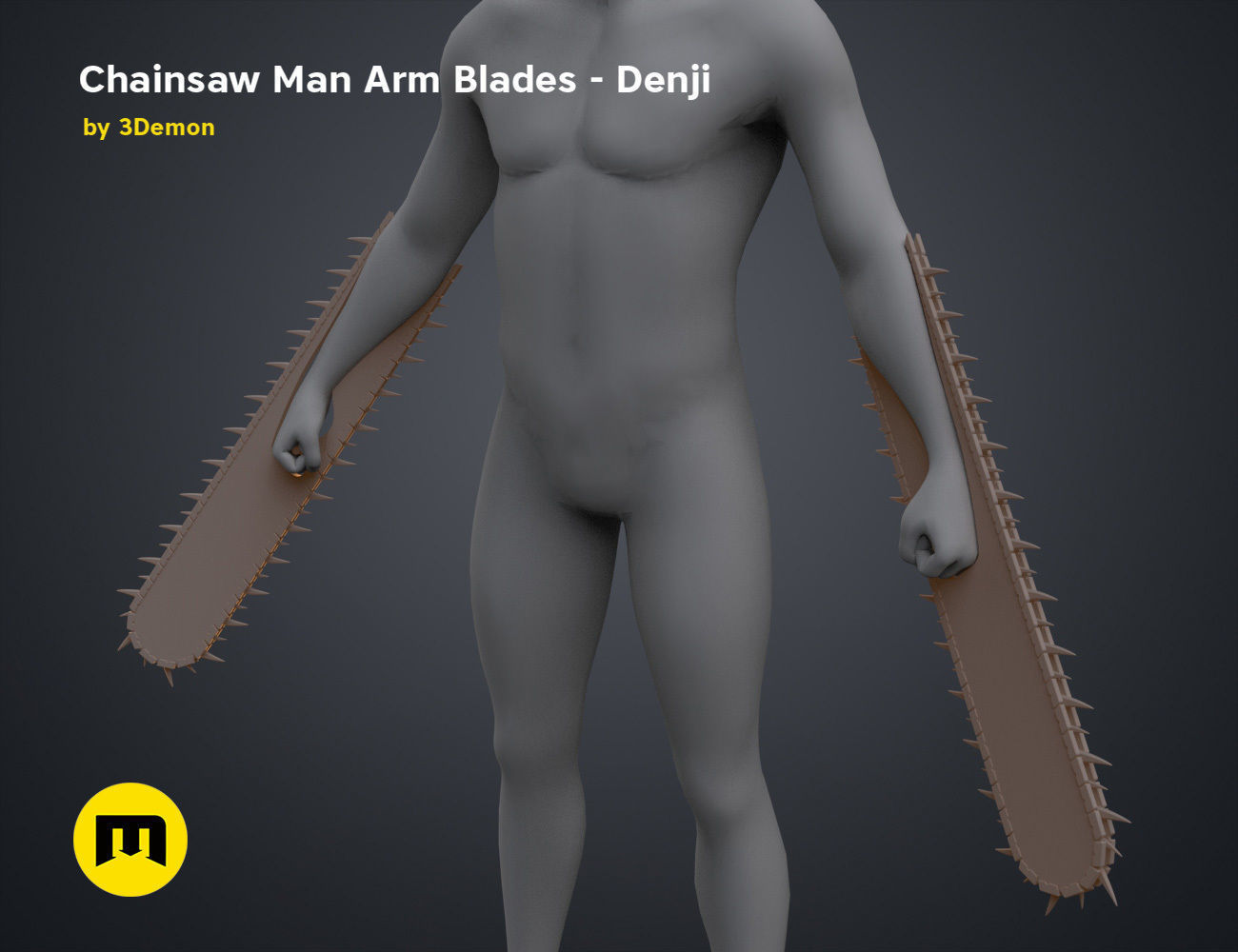 Chainsaw Man Arm Blades - Denji 3D print model_8