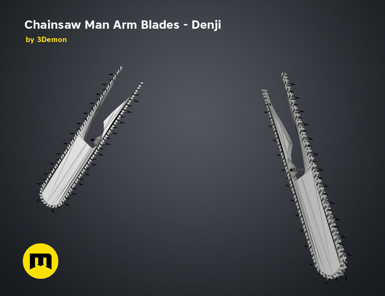 Chainsaw Man Arm Blades - Denji 3D print model_20