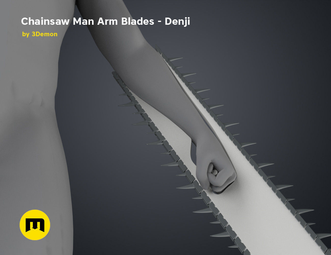 Chainsaw Man Arm Blades - Denji 3D print model_4