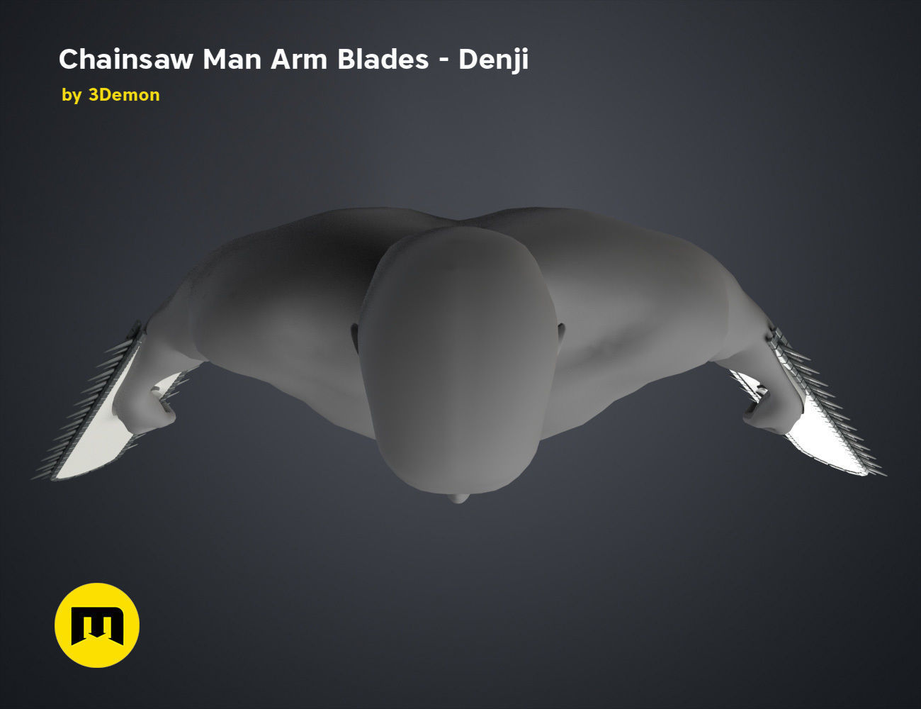 Chainsaw Man Arm Blades - Denji 3D print model_32