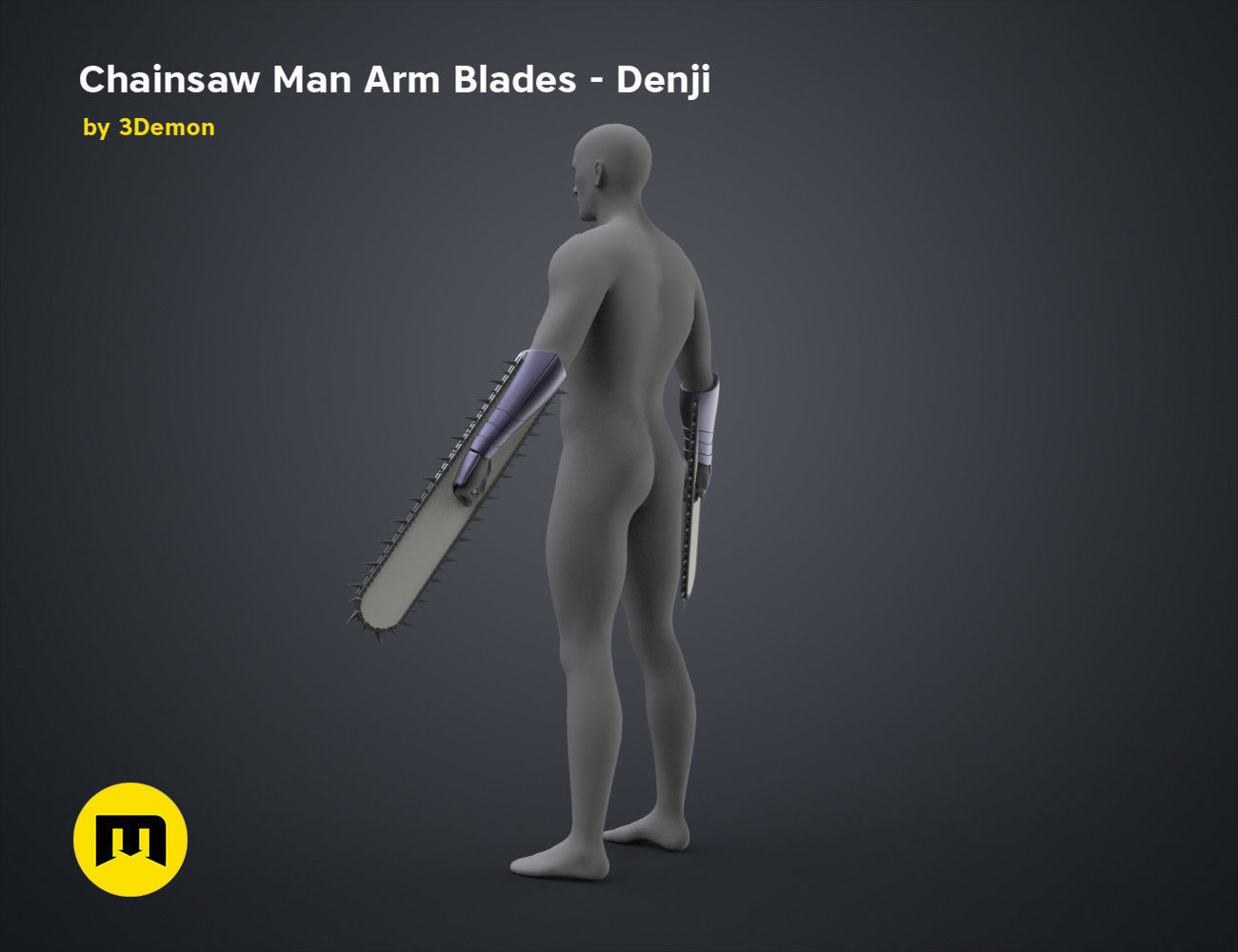 Chainsaw Man Arm Blades - Denji 3D print model_28