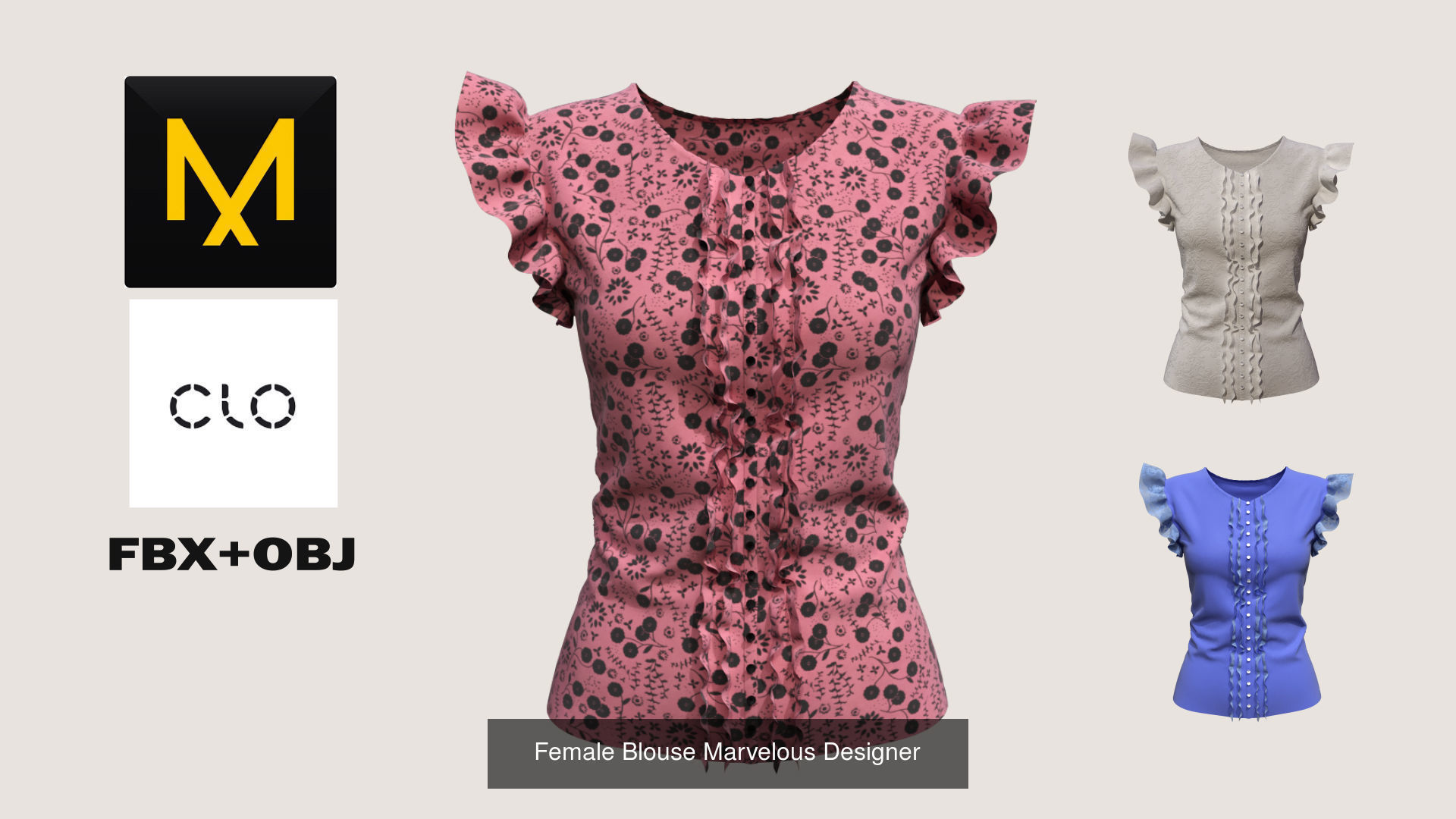 Blouse Collection Marvelous Designer _4