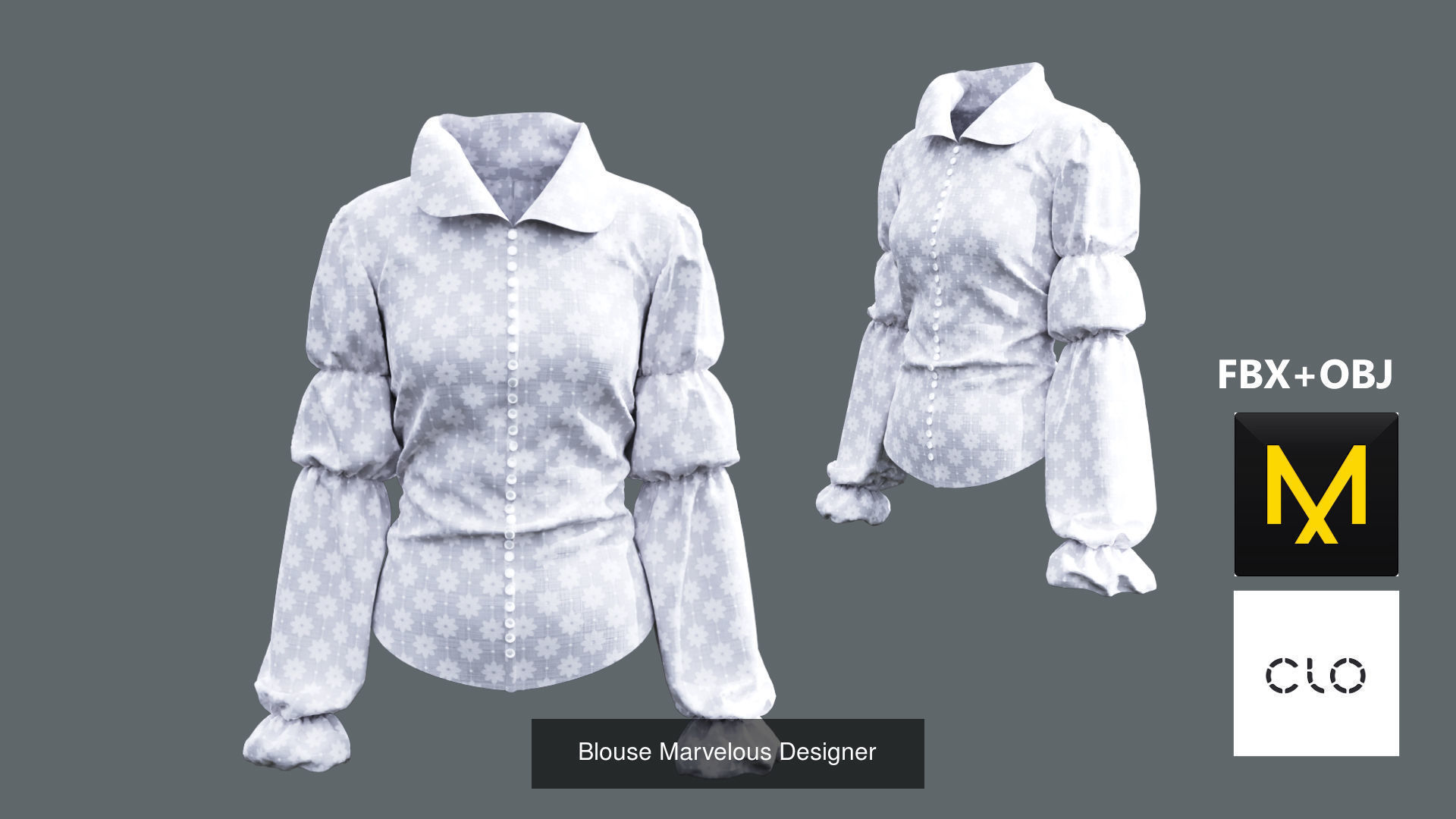 Blouse Collection Marvelous Designer _6