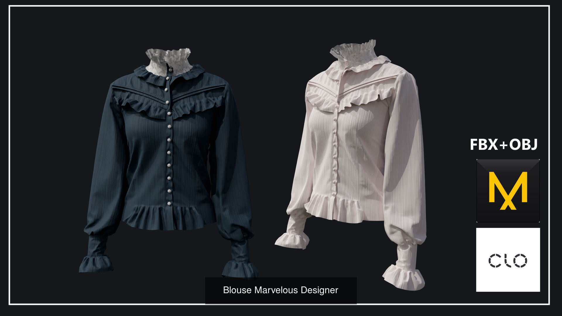 Blouse Collection Marvelous Designer _7