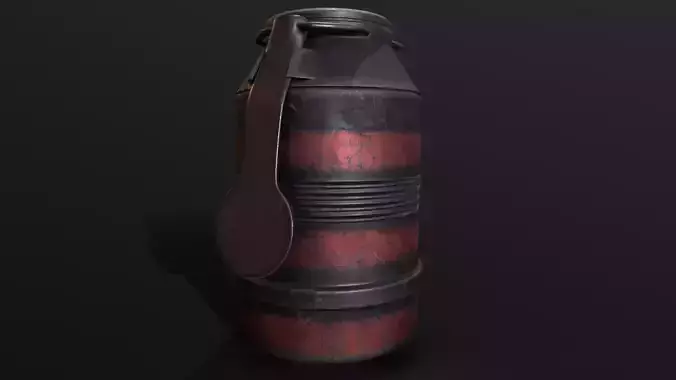 36M Vecsey grenade Low-poly 3D model