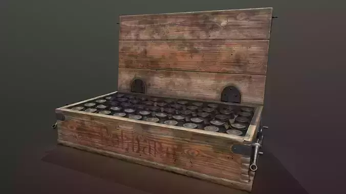36M Vecsey grande box Low-poly 3D model