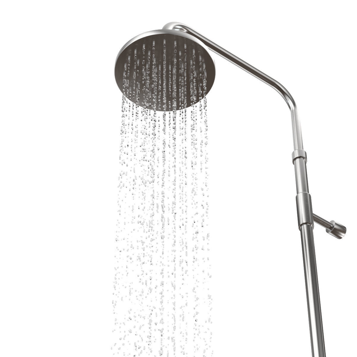 Wall Mounted Shower V4A 3D model_4
