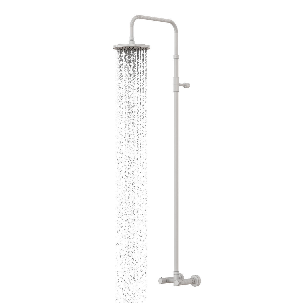 Wall Mounted Shower V4A 3D model_6