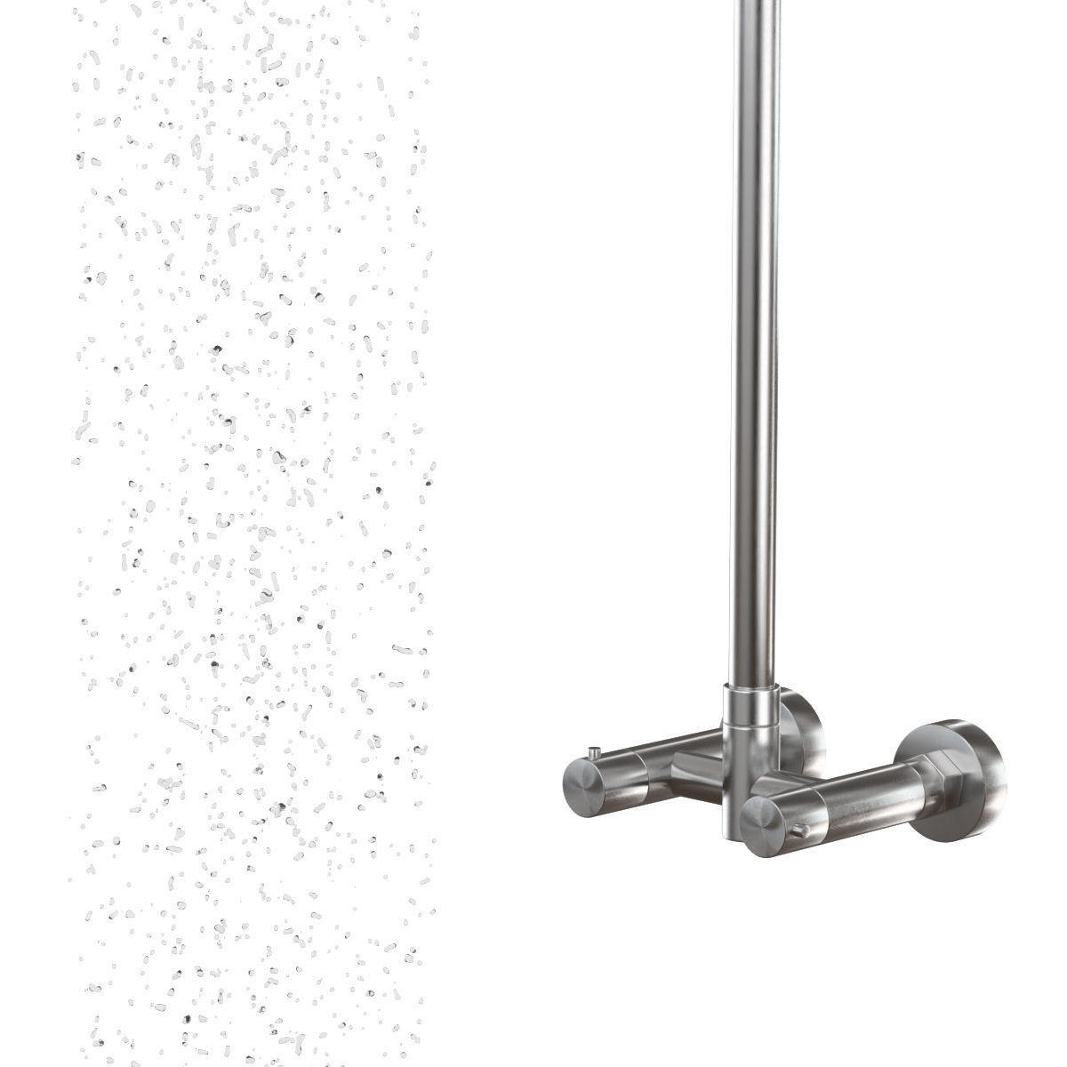 Wall Mounted Shower V4A 3D model_2