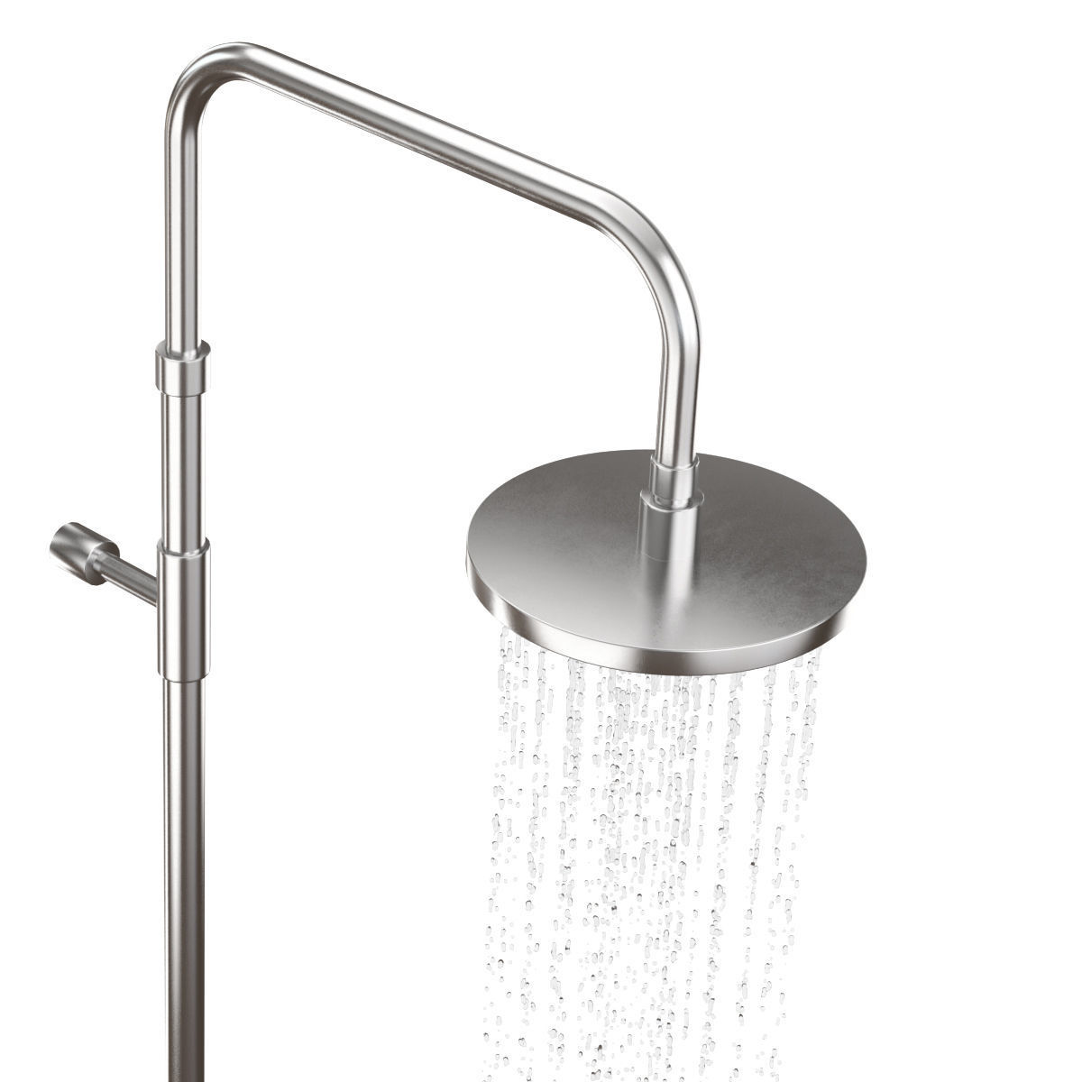 Wall Mounted Shower V4A 3D model_3