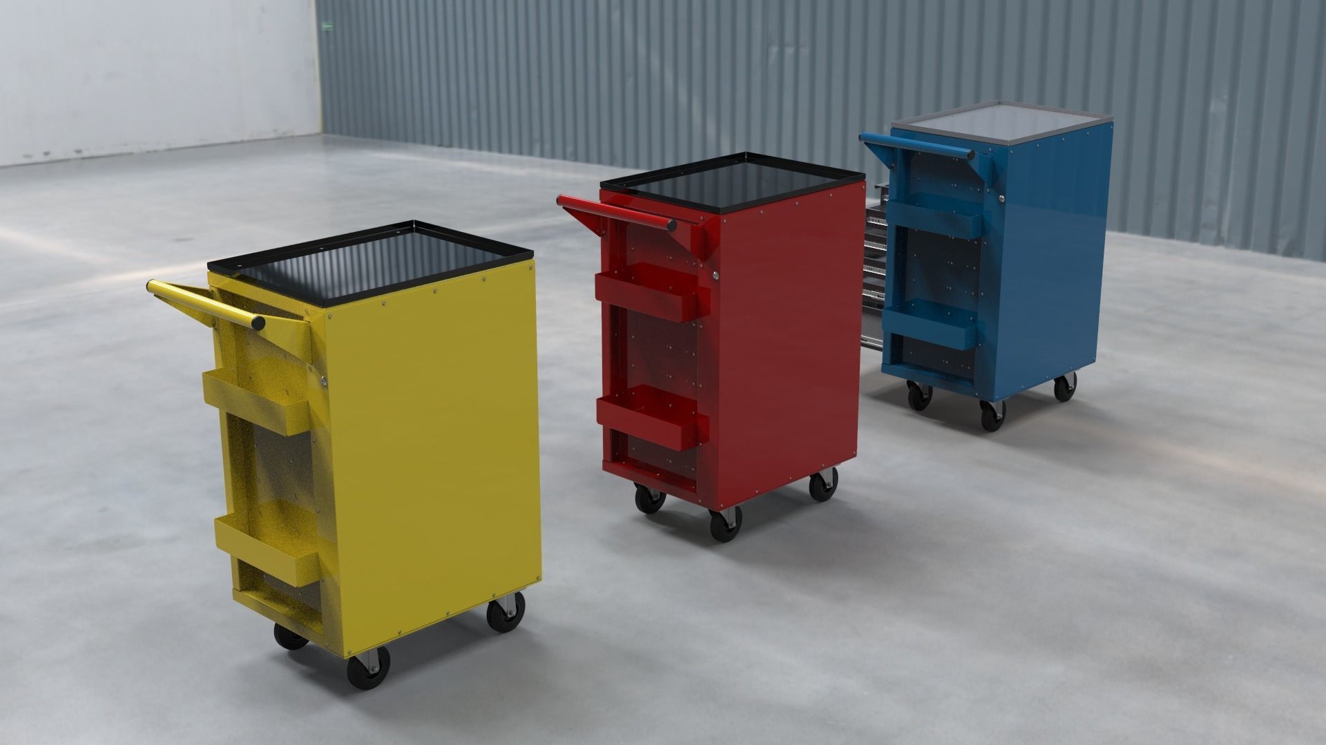 Tool box with 8 drawers - Inventor 3D model_2