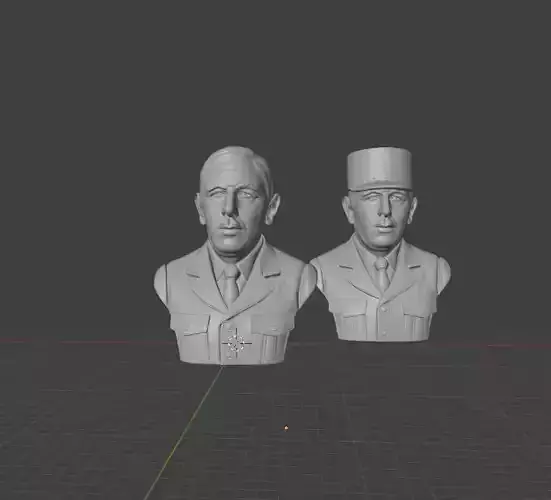 Charles de Gaulle 3D print model