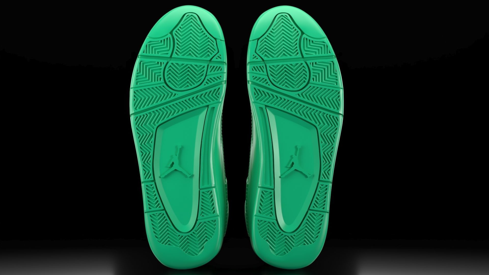 Air Jordan 4 with sole bottom  3D print model_4