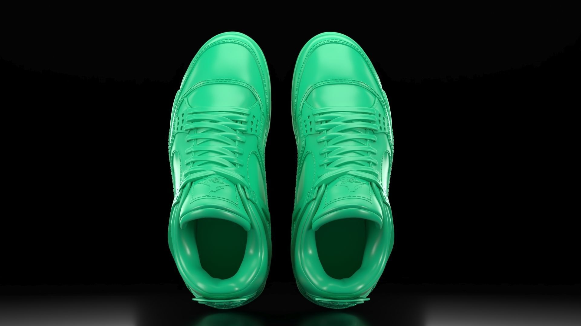Air Jordan 4 with sole bottom  3D print model_5