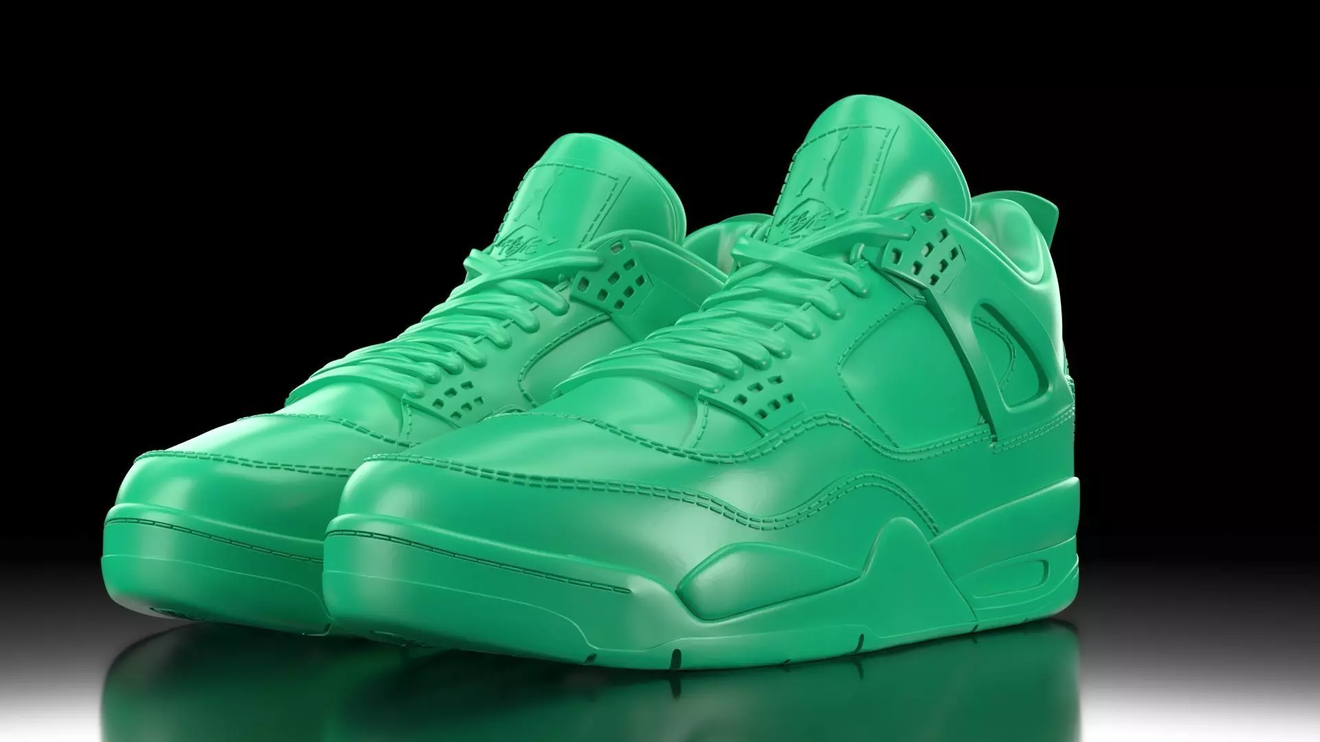 Air Jordan 4 with sole bottom  3D print model_0