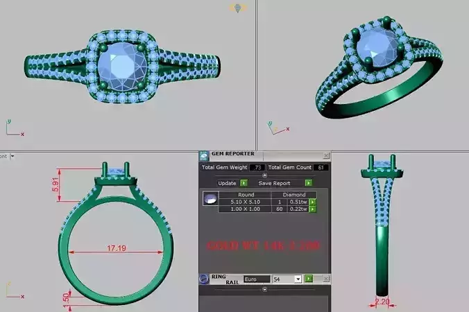 halo engagement ring