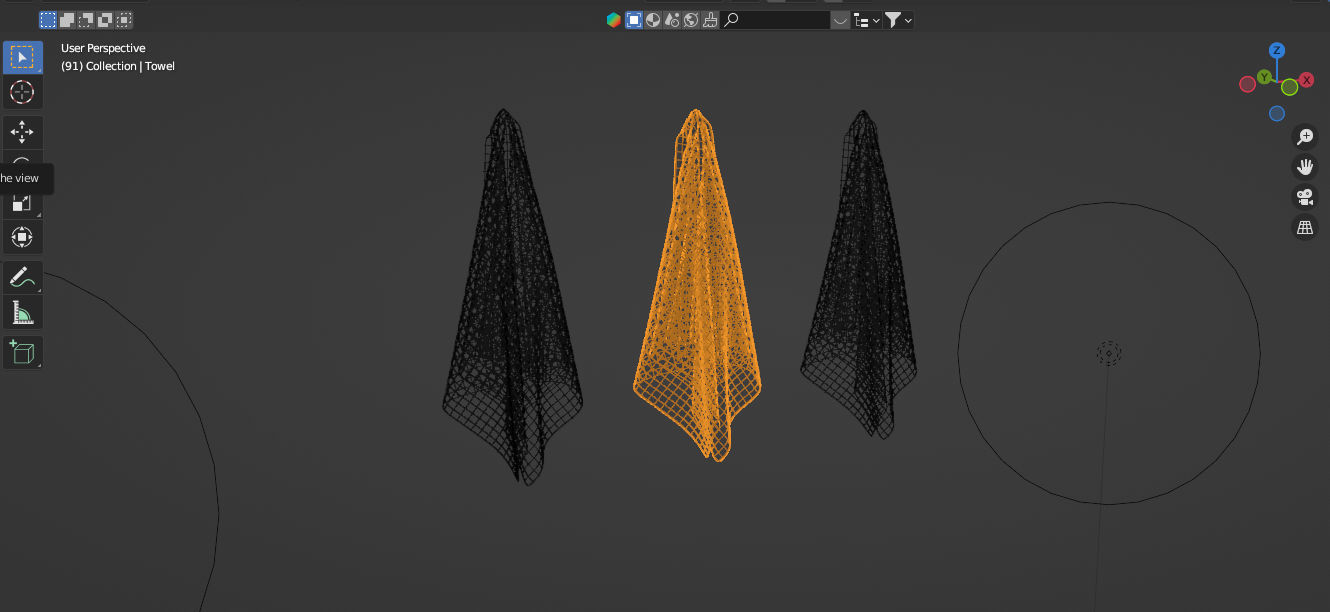 Realistic Towel with 800000 Hair Particles 3D model_2