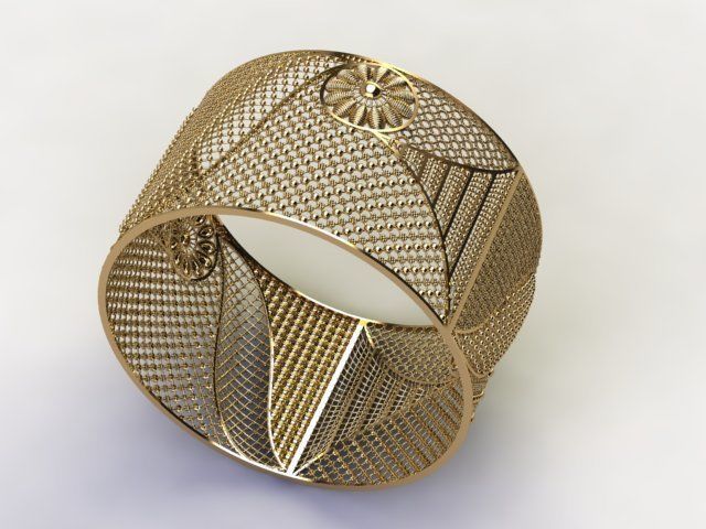 BEAUTIFUL INDIAN BANGLE 3D print model_2
