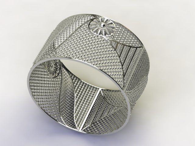 BEAUTIFUL INDIAN BANGLE 3D print model_3