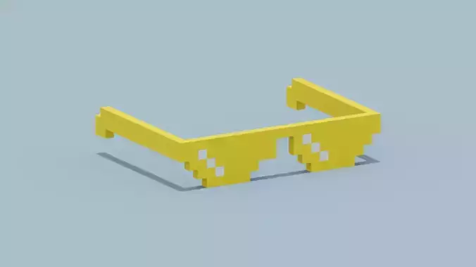Voxel Yellow Sunglasses 