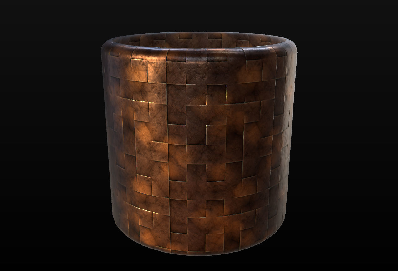 10 Seamless Metal Panels and Grids PBR Materials - Set 2 Texture_3