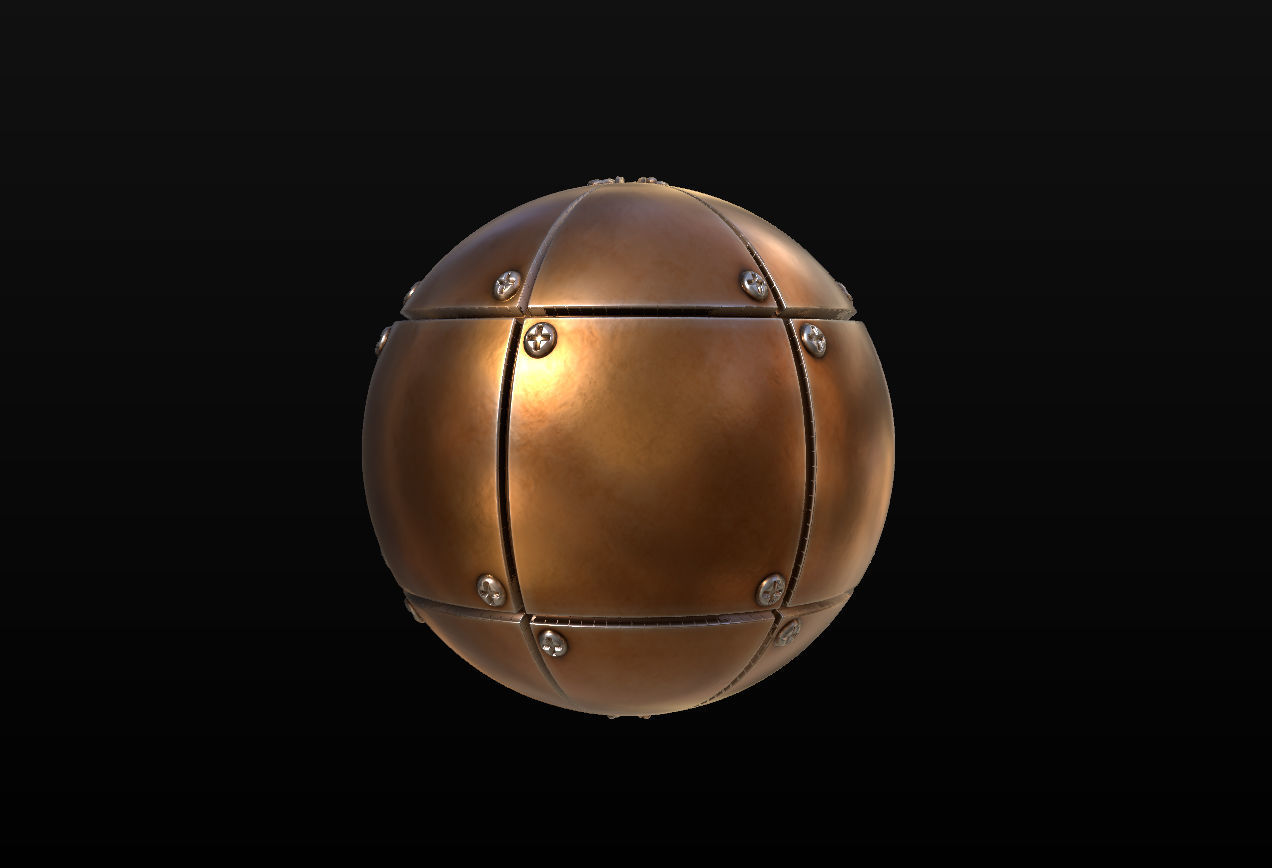 10 Seamless Metal Panels and Grids PBR Materials - Set 2 Texture_13