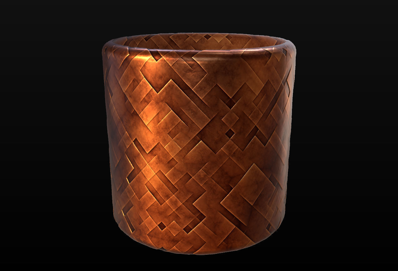 10 Seamless Metal Panels and Grids PBR Materials - Set 2 Texture_9