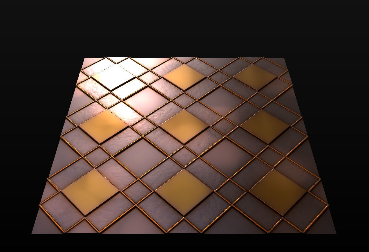 10 Seamless Metal Panels and Grids PBR Materials - Set 2 Texture_23