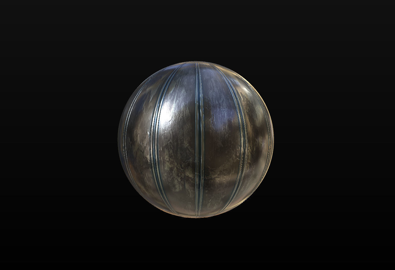10 Seamless Metal Panels and Grids PBR Materials - Set 2 Texture_28